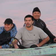 Хаджимурад Магомедов на катере (ООРХ Дагестанское)